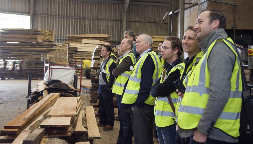 Visitors are shown around The Sawmills