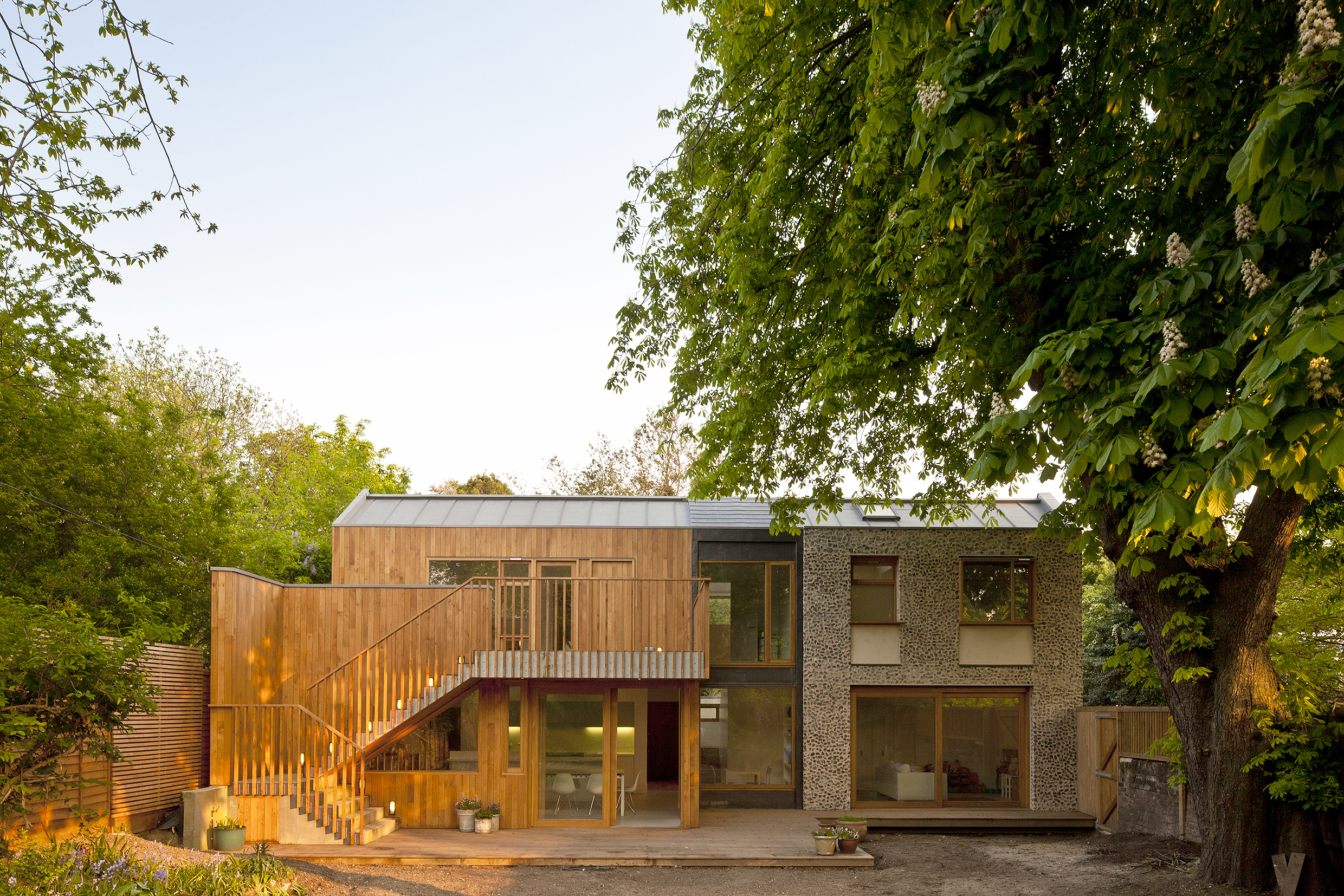 Example of cladding at Flint House 