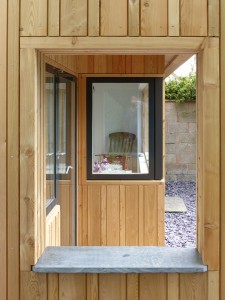 Vertical Siberian larch cladding